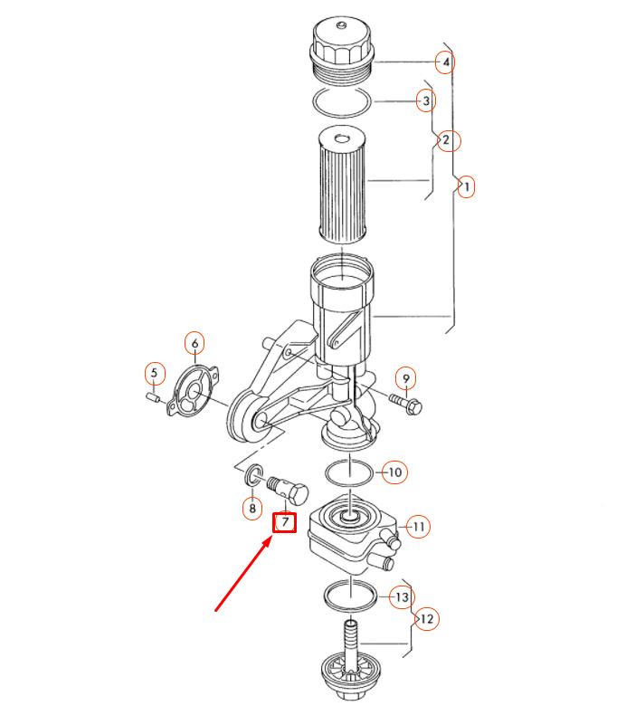 new volkswagen crafter mk1 2e oil filter banjo bolt wht001904 original