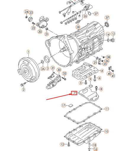 NEW AUDI Q7 4L TRANSMISSION OIL STRAINER 0C8325435 ORIGINAL