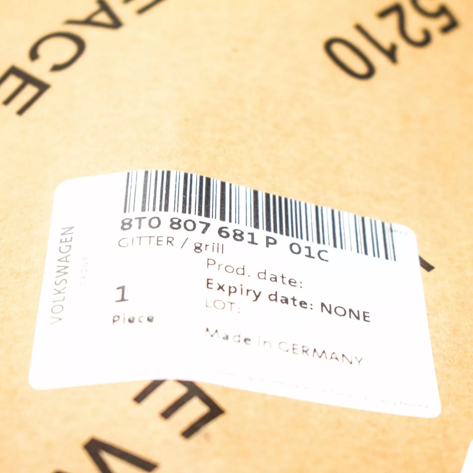 NEW AUDI A5 8T LEFT FOG LIGHT GRILLE 8T0807681P01C 8T0807681P