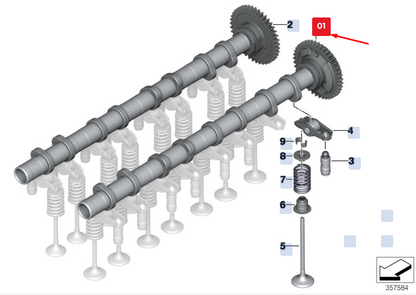 new bmw x3 f25 engine intake camshaft 11318575437 8575437 original