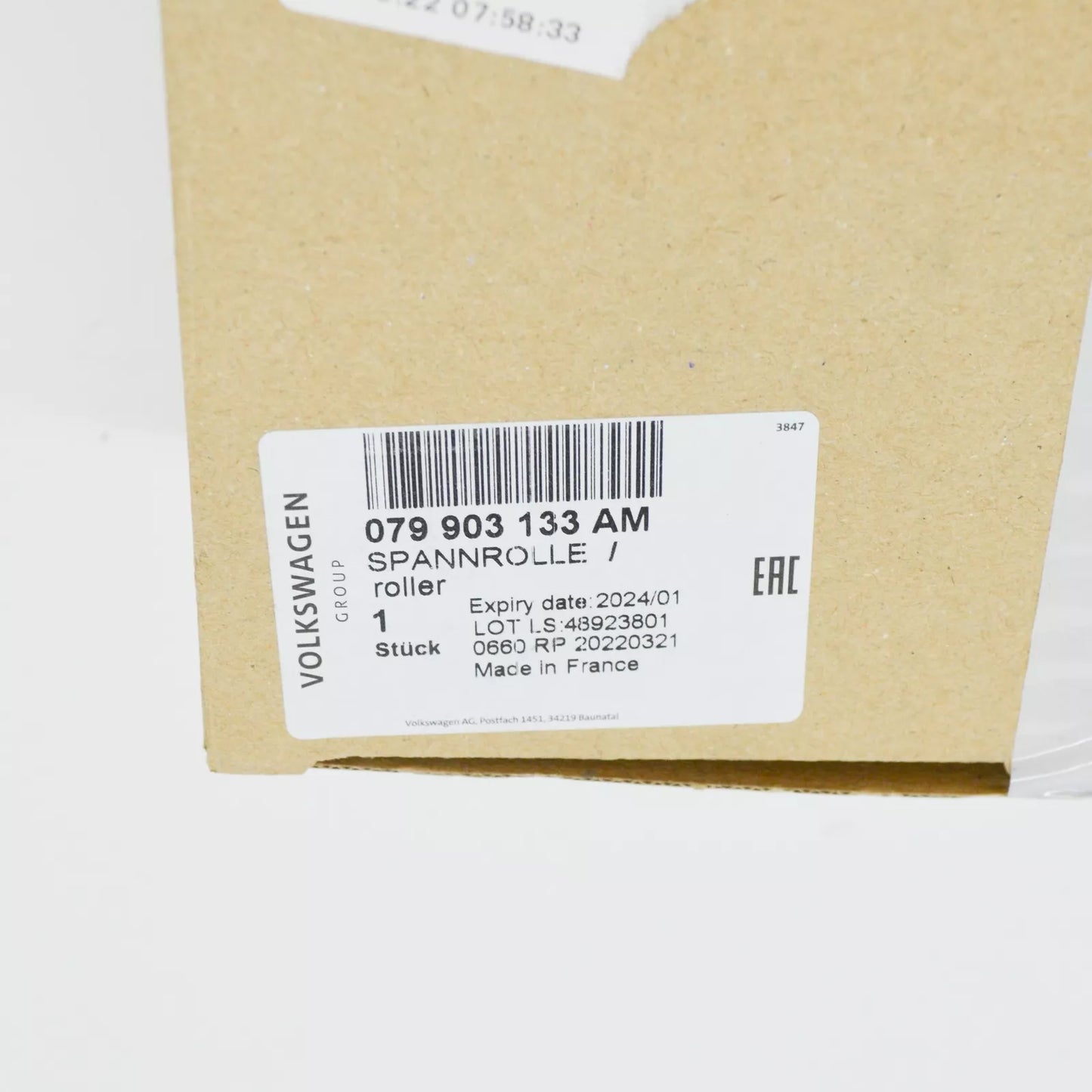 NEW AUDI A8 D4 V-RIBBED BELT TENSIONING ROLLER 079903133AM