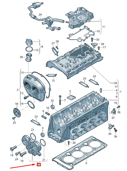 NEW AUDI Q5 80A CAMSHAFT BRACKET 06K103144D ORIGINAL