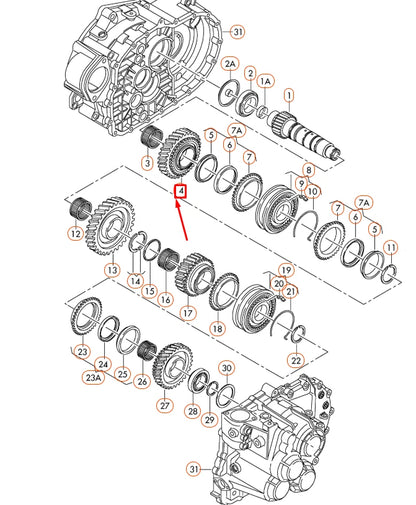 NEW AUDI A3 8P CHANGE GEAR 02M311261H ORIGINAL