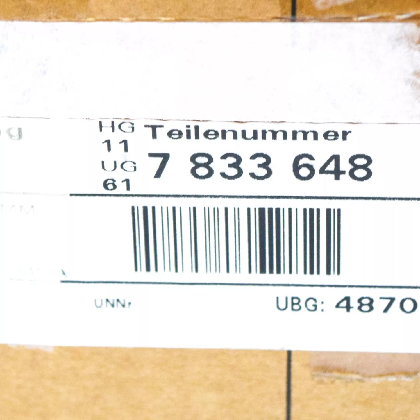 NEW BMW E46 COUPE AIR FILTER INTAKE TUBE 7833648 11617833648 ORIGINAL