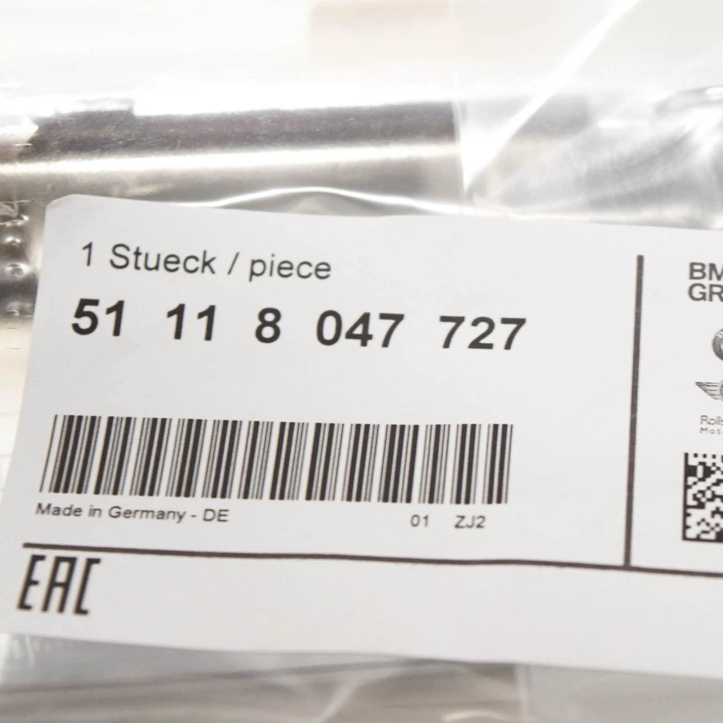 NEW BMW 7 F01 FRONT M BUMPER LEFT MOLDING TRIM CHROME 51118047727 2015 ORIGINAL