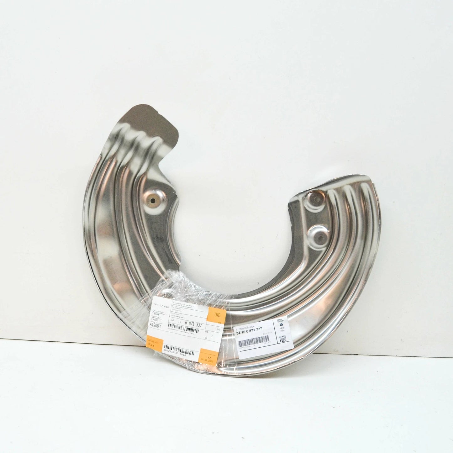 NEW BMW 3 G20 M PERFORMANCE FRONT LEFT BRAKE DISC PROTECTION 34106871337