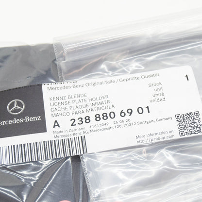 NEW MERCEDES-BENZ E C238 FRONT LICENSE PLATE HOLDER A2388806901 ORIGINAL