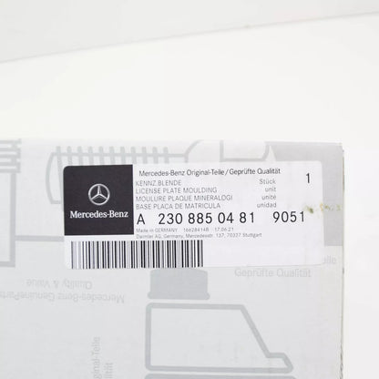 NEW MERCEDES-BENZ SL R230 FRONT LICENSE PLATE MOLDING A23088504819051