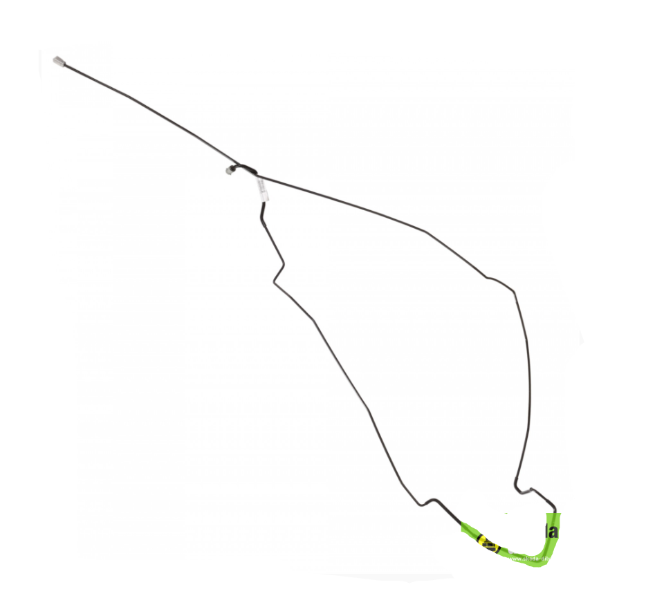 new skoda yeti 5l rear left brake line 1k0614742ag original