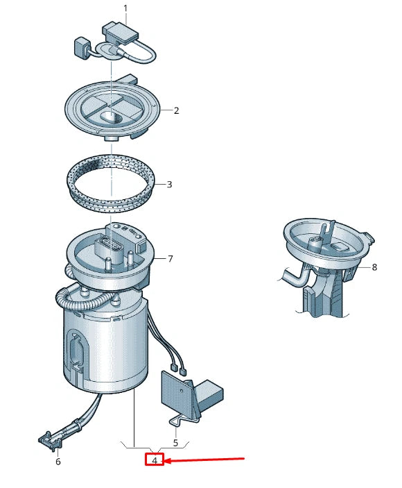 NEW VOLKSWAGEN PASSAT B6 IN-TANK FUEL PUMP 561919051D ORIGINAL