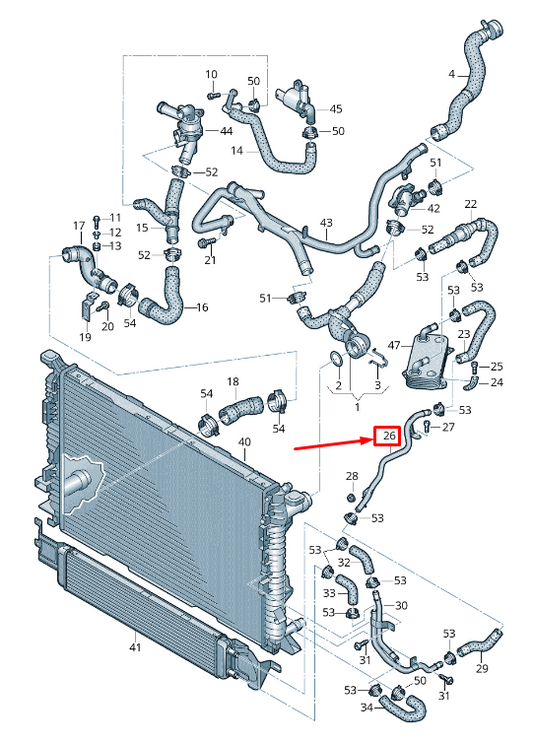 new audi rsq3 8u engine coolant pipe 8u0121397a original