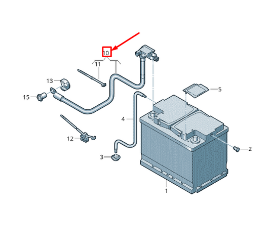 new audi e-tron gen battery monitoring control unit 4n0915181d original