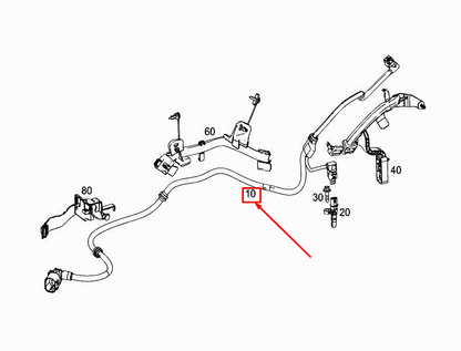 new mercedes-benz a w177 rear right speed sensor harness a2475400600 original