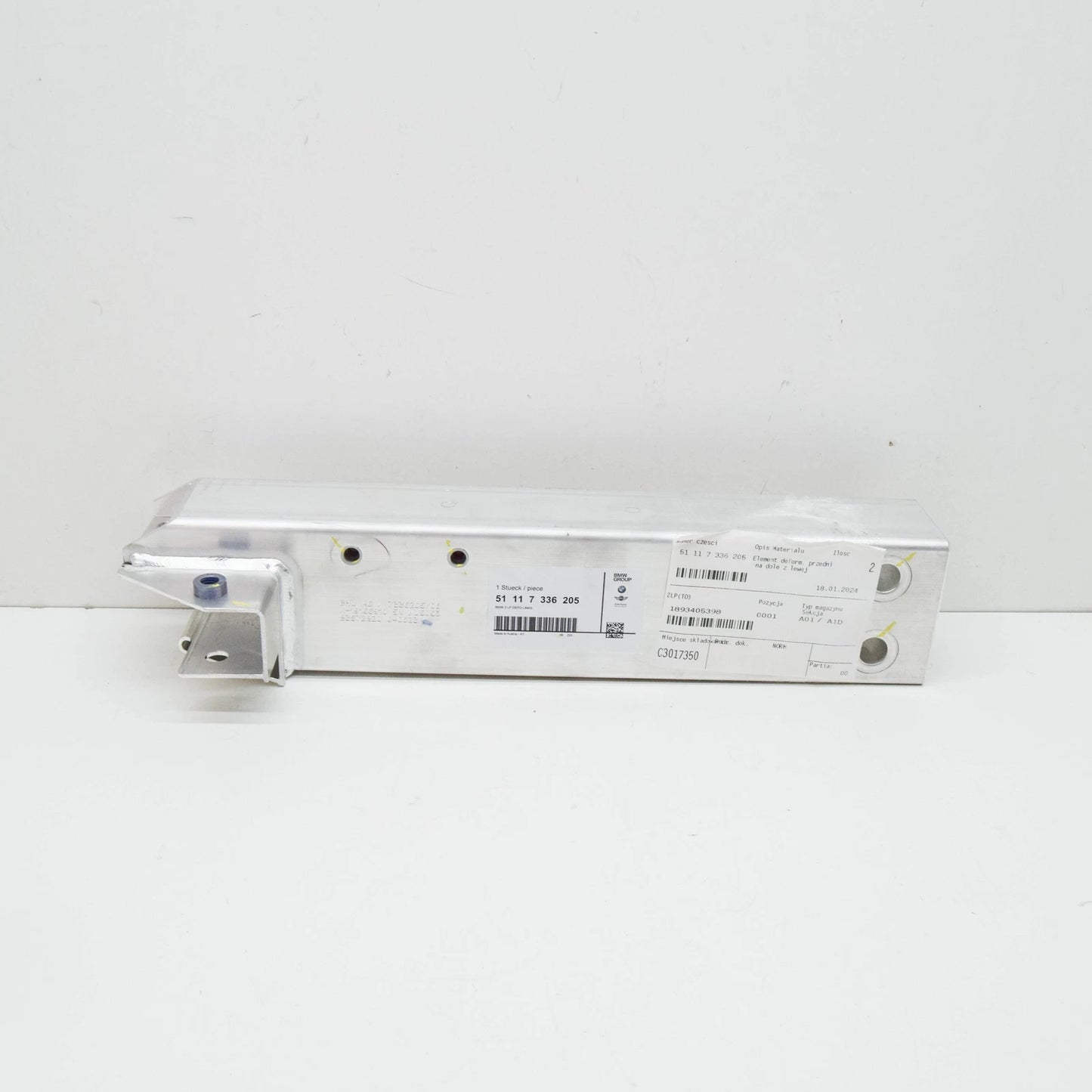 NEW BMW I8 I12 FRONT LEFT SIDE CRASH ABSORBER LOWER 51117336205 ORIGINAL