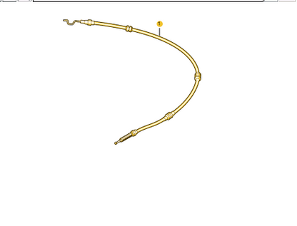 new volkswagen amarok s1b hand brake cable 2h6609721b original