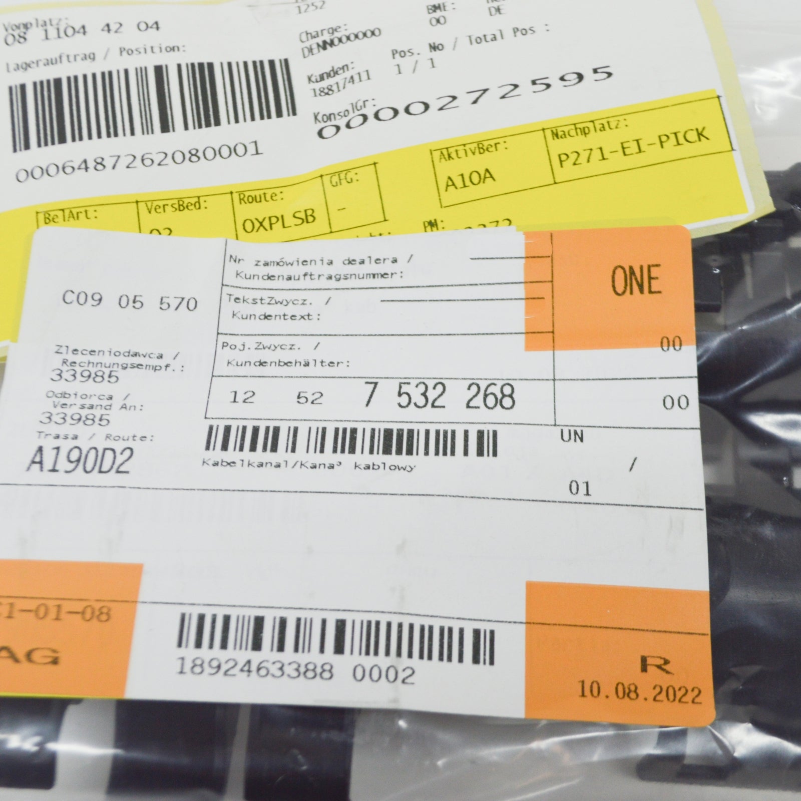 new bmw 3 e90 cable harness duct 7532268 12527532268 original