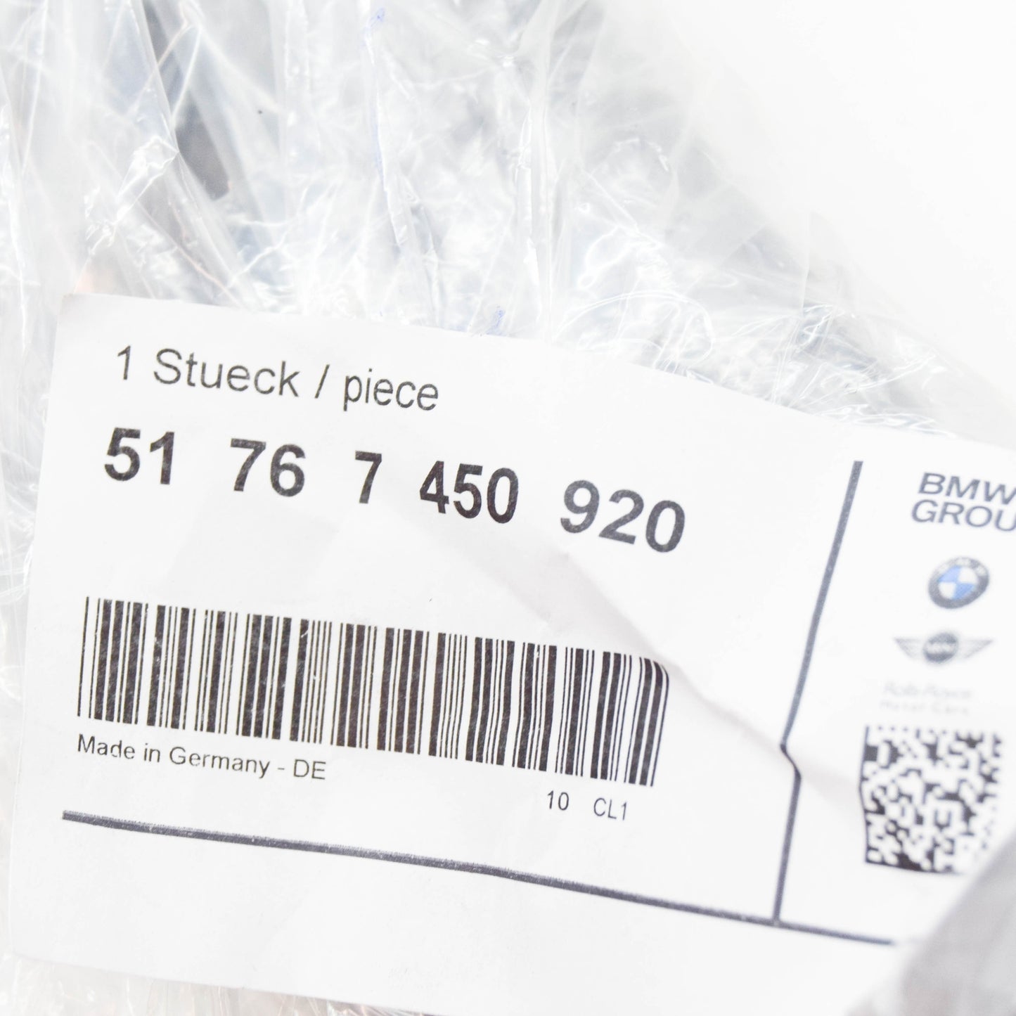 new bmw 1 f40 front bonnet hood right side sealing 51767450920 original