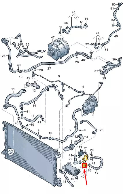 NEW AUDI A8 D5 ENGINE SOLENOID VALVE 4H0121671G ORIGINAL