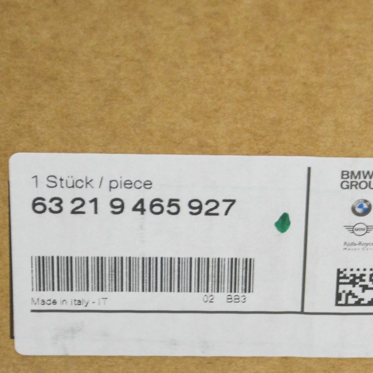 NEW BMW 7 G11 G12 REAR LEFT TAILLIGHT DRIP TRIM 63219465927 ORIGINAL