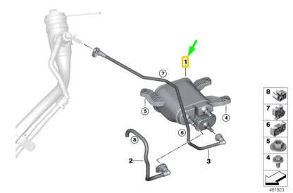 NEW BMW 5 G30 ACTIVATED CHARCOAL FILTER 16137371249 7371249 ORIGINAL