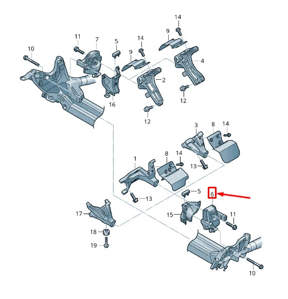 NEW AUDI A6 AVANT C7 LEFT ENGINE HYDRO-MOUNTING 4G0199381LE ORIGINAL