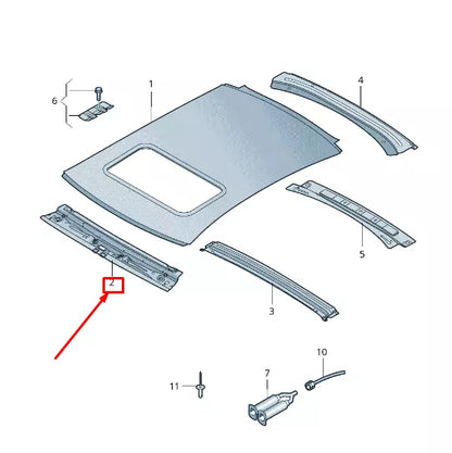 NEW AUDI A7 SPORTBACK 4G FRONT INNER ROOF FRAME 4G8817995A