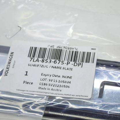 NEW VW MULTIVAN VI T6 RIGHT FENDER WING EMBLEM LOGO 7LA853675PDPJ ORIGINAL