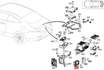NEW MB C C205 AMG REAR TRUNK BOOT DYNAMIC CONTROL MODULE A2059005629 ORIGINAL