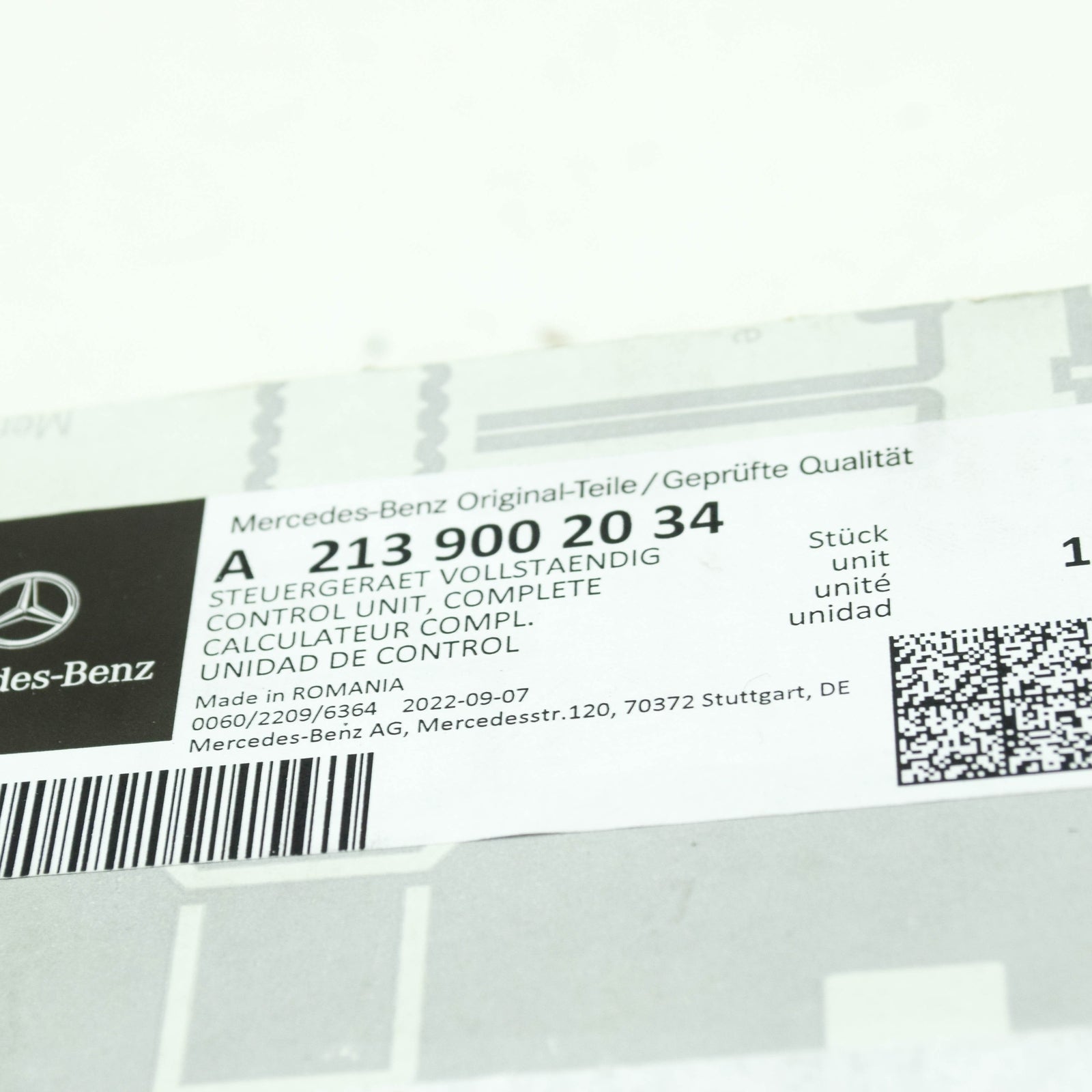 NEW MERCEDES-BENZ E W213 SEAT CPNTROL UNIT A2139002034 ORIGINAL