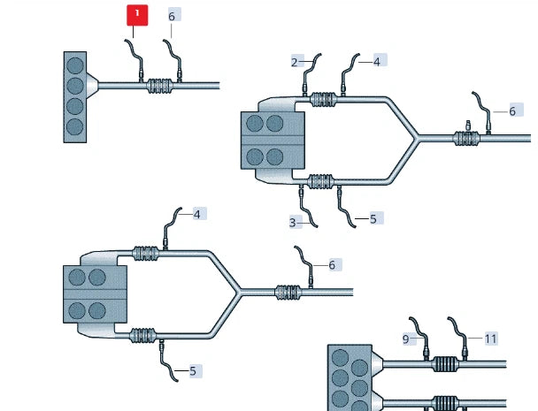 NEW VOLKSWAGEN JETTA MK6 5C6 LAMBDA EXHAUST OXYGEN SENSOR 03C906262AT ORIGINAL
