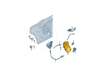 NEW AUDI Q8 RSQ8 4MN REAR RIGHT DOOR INNER PANEL COVER 4M8839104 ORIGINAL