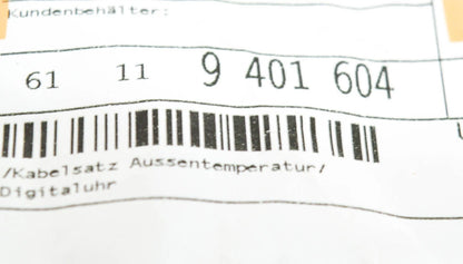 NEW BMW 3 E36 OUTDOOR TEMPERATURE/DIGITAL CLOCK WIRING 61119401604 ORIGINAL