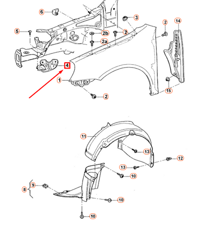 NEW VOLKSWAGEN JETTA A5 FRONT RIGHT FENDER BRACE 1K5821136 ORIGINAL