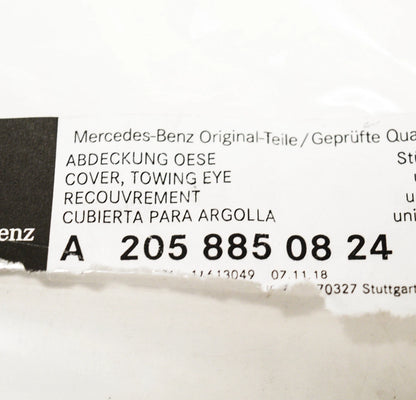 NEW MB C-CLASS W205 REAR BUMPER DIFFUSER TOW HOOK COVER A2058850824 2016