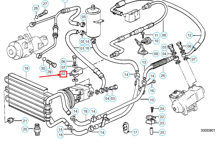 NEW BMW 8 E31 STEERING INTERMEDIATE PIECE 32411137455 1137455 ORIGINAL