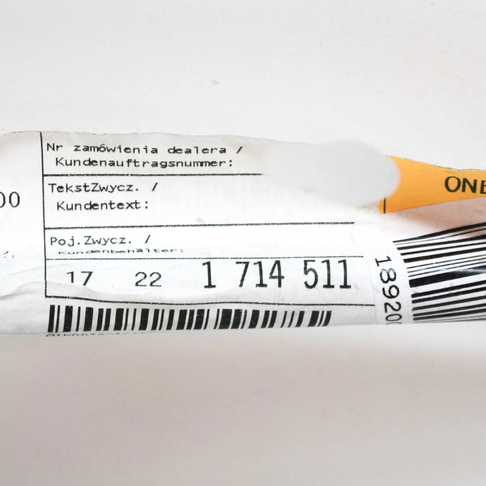 NEW BMW 5 E39 INLET TRANSMISSION OIL COOLER HOSE PIPE 17221714511 ORIGINAL