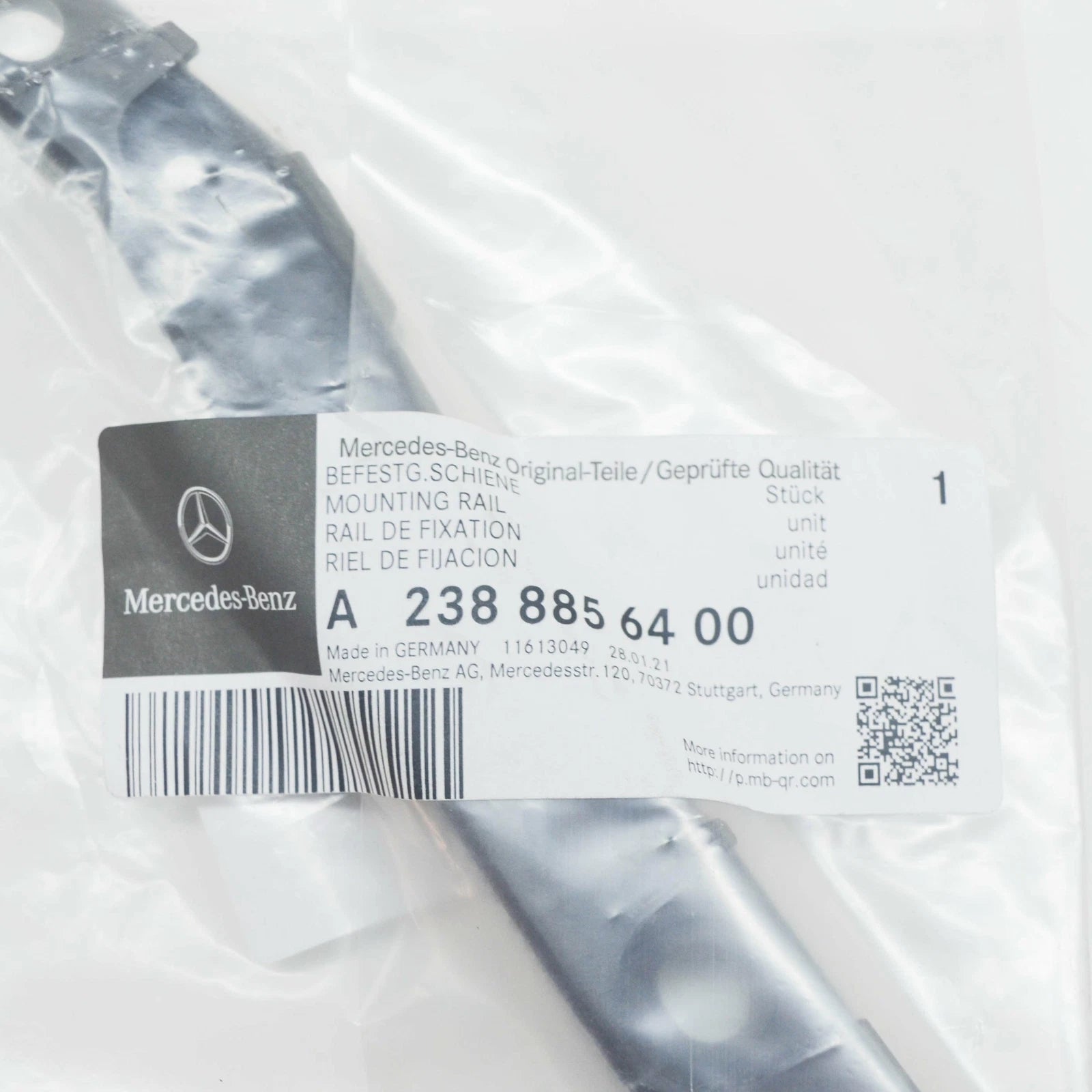 NEW MB E C238 FRONT BUMPER RIGHT WHEEL ARCH MOUNTING RAIL A2388856400 ORIGINAL