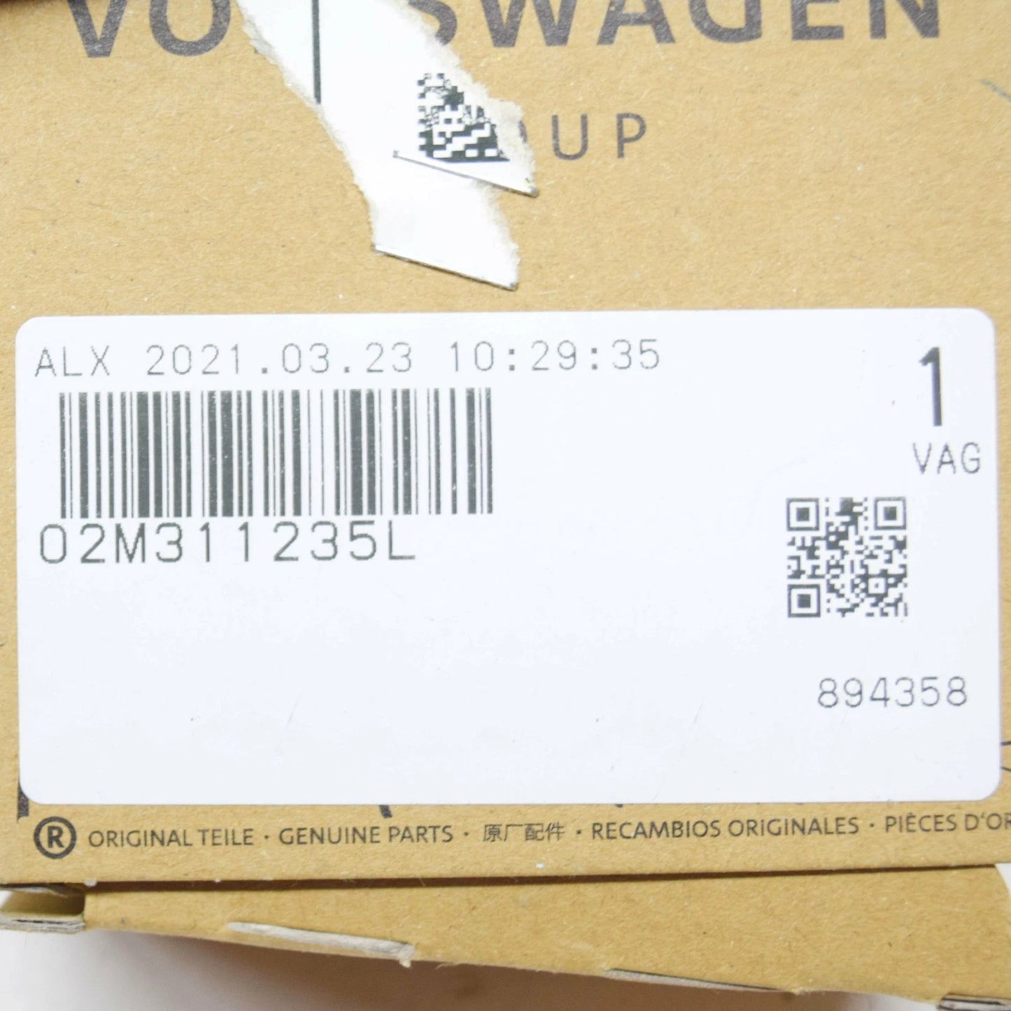 NEW VW BEETLE A5 MANUAL TRANSMISSION INPUT SHAFT BEARING 02M311235L