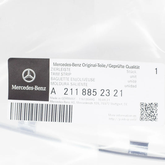 NEW MB E S211 FRONT BUMPER LEFT LOWER MOULDING A2118852321