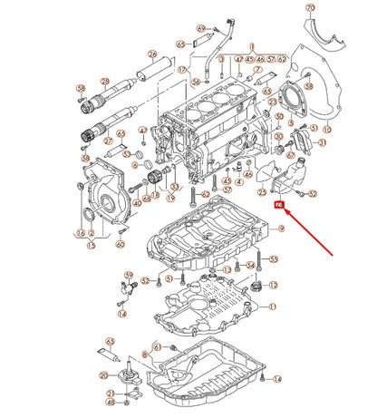 NEW AUDI A4 B8 OIL SEPARATOR 06H103464L ORIGINAL