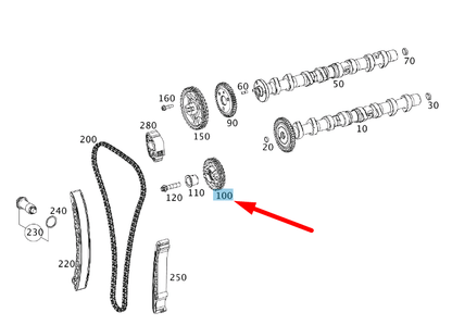 new mb c w203 drive high pressure pump intermediate gear a6460500605 original