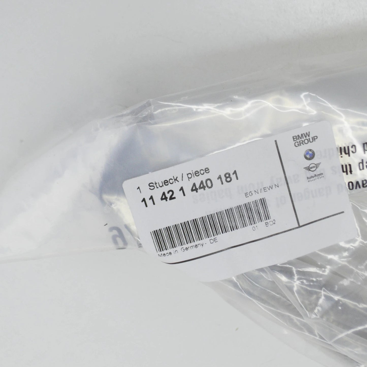 NEW BMW 5 E39 ENGINE OIL FILTER HOUSING HOSE 11421440181 1440181 ORIGINAL