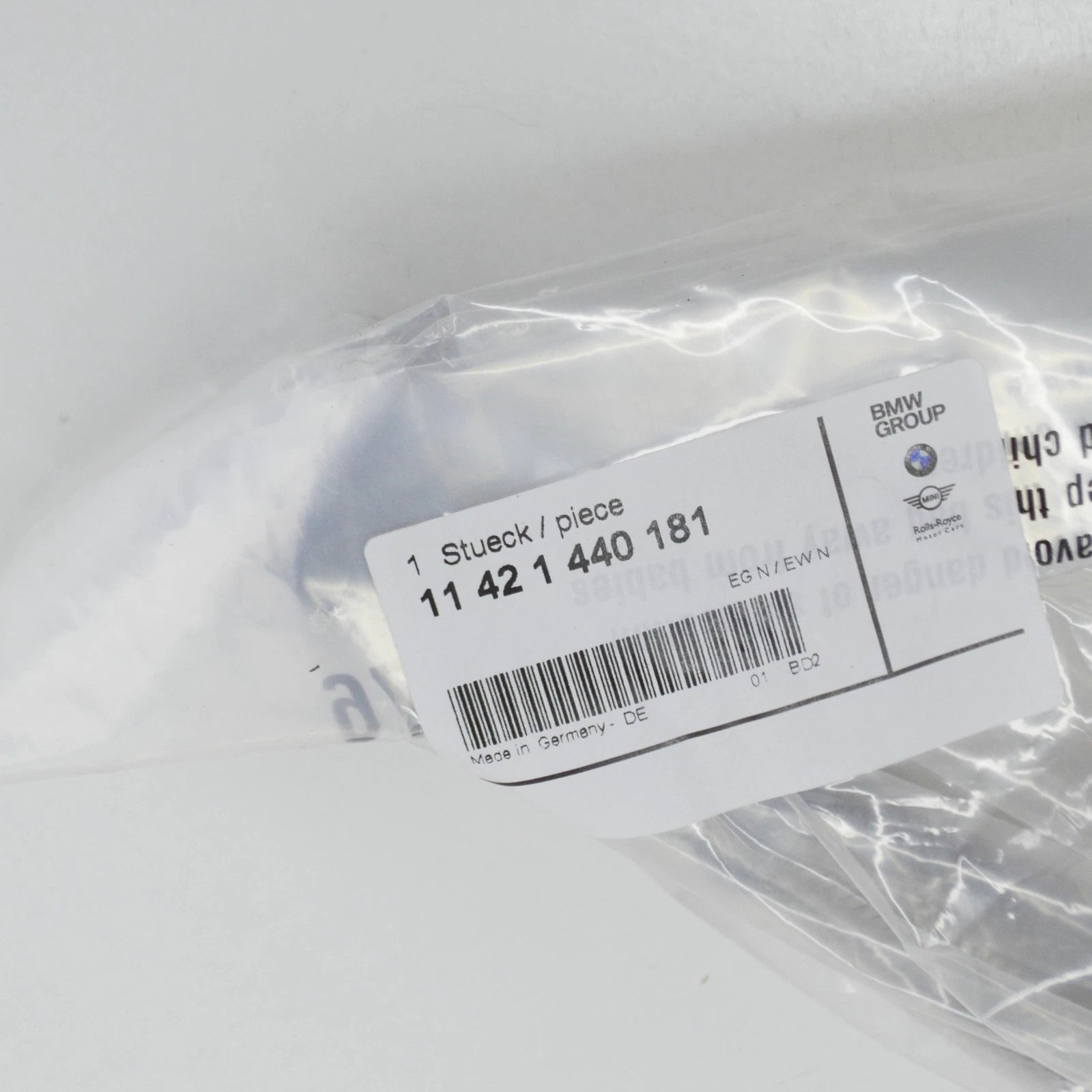 NEW BMW 5 E39 ENGINE OIL FILTER HOUSING HOSE 11421440181 1440181 ORIGINAL