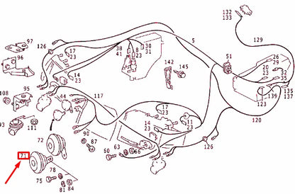 NEW MERCEDES-BENZ E W124 HORN SIGNAL A0035422820 ORIGINAL