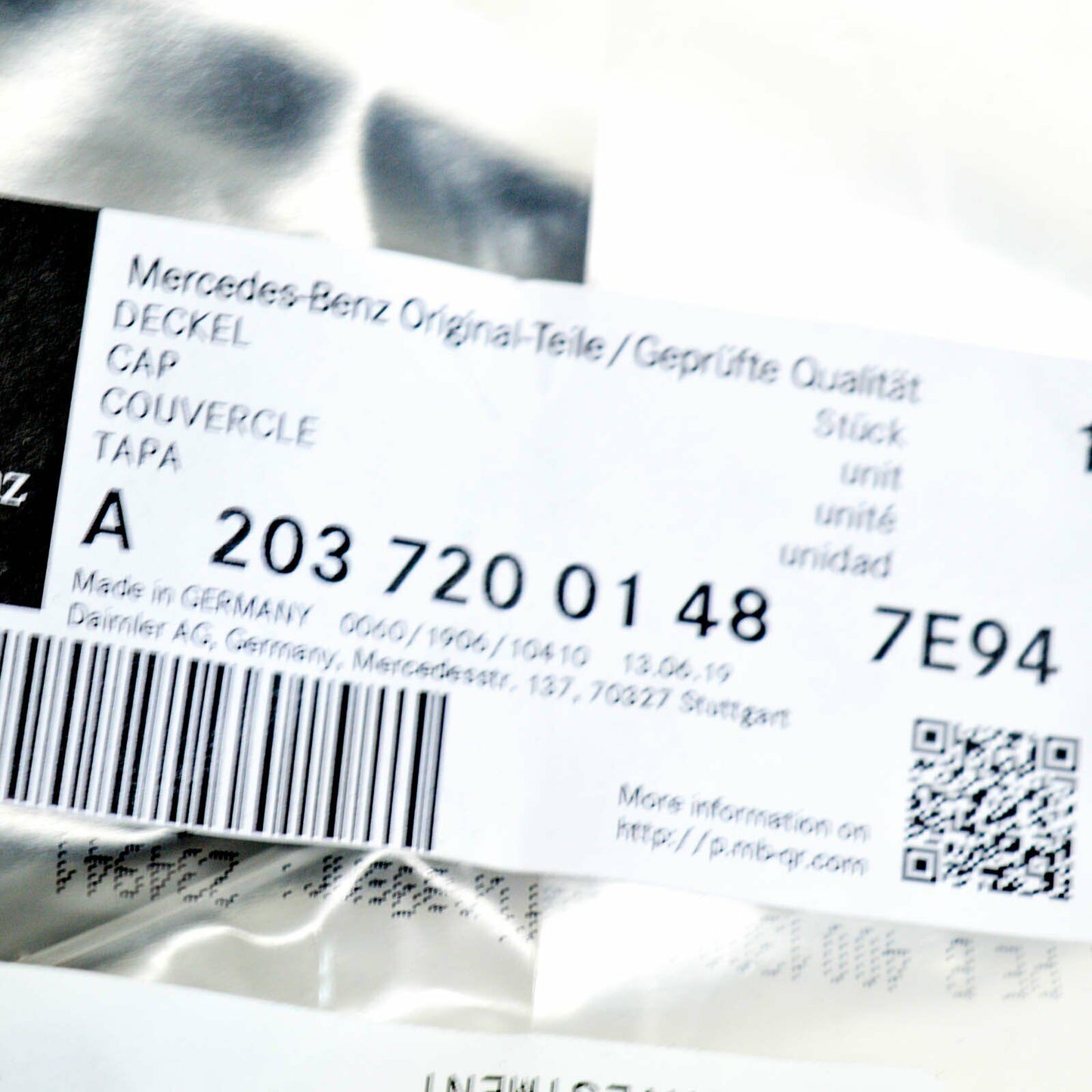 NEW MERCEDES-BENZ C W203 FRONT LEFT TWEETER CAP A20372001487E94 ORIGINAL