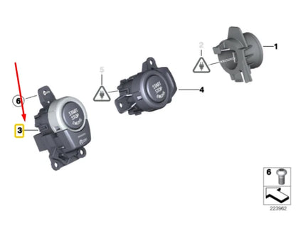 NEW BMW X3 F25 START/STOP/MSA BUTTON 61319291693 9291693 ORIGINAL