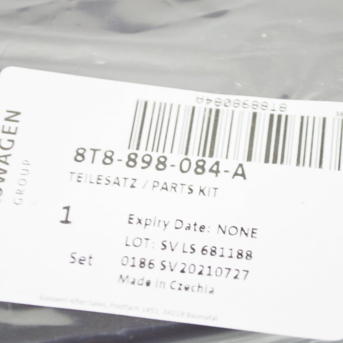 NEW AUDI A5 8T3 PARCEL SHELF SUPPORT REPAIR KIT 8T8898084A ORIGINAL