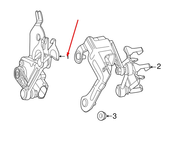 NEW MERCEDES-BENZ C W205 FRONT RIGHT HEADLIGHT LEVEL SENSOR A2139053402 ORIGINAL