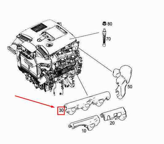 new mercedes-benz e w213 right engine rail soundproofing a1772260500 original