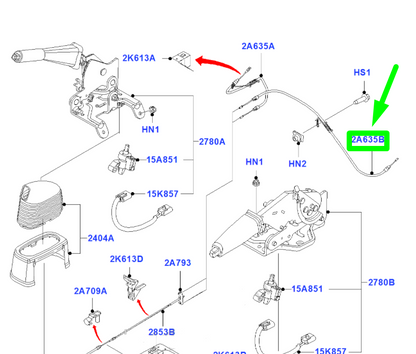 new ford transit mk3 left parking brake cable 8c1v-2a809-bb 1518020 original